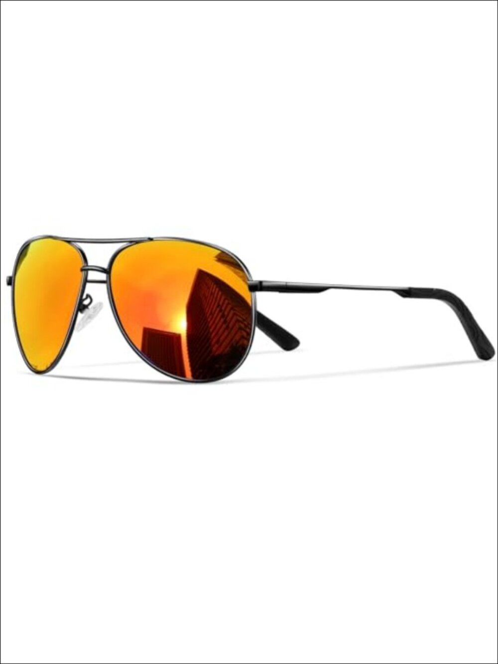 Polarized Aviator Sunglasses UV400 Metal Full Frame Spring Hinge